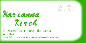 marianna kirch business card